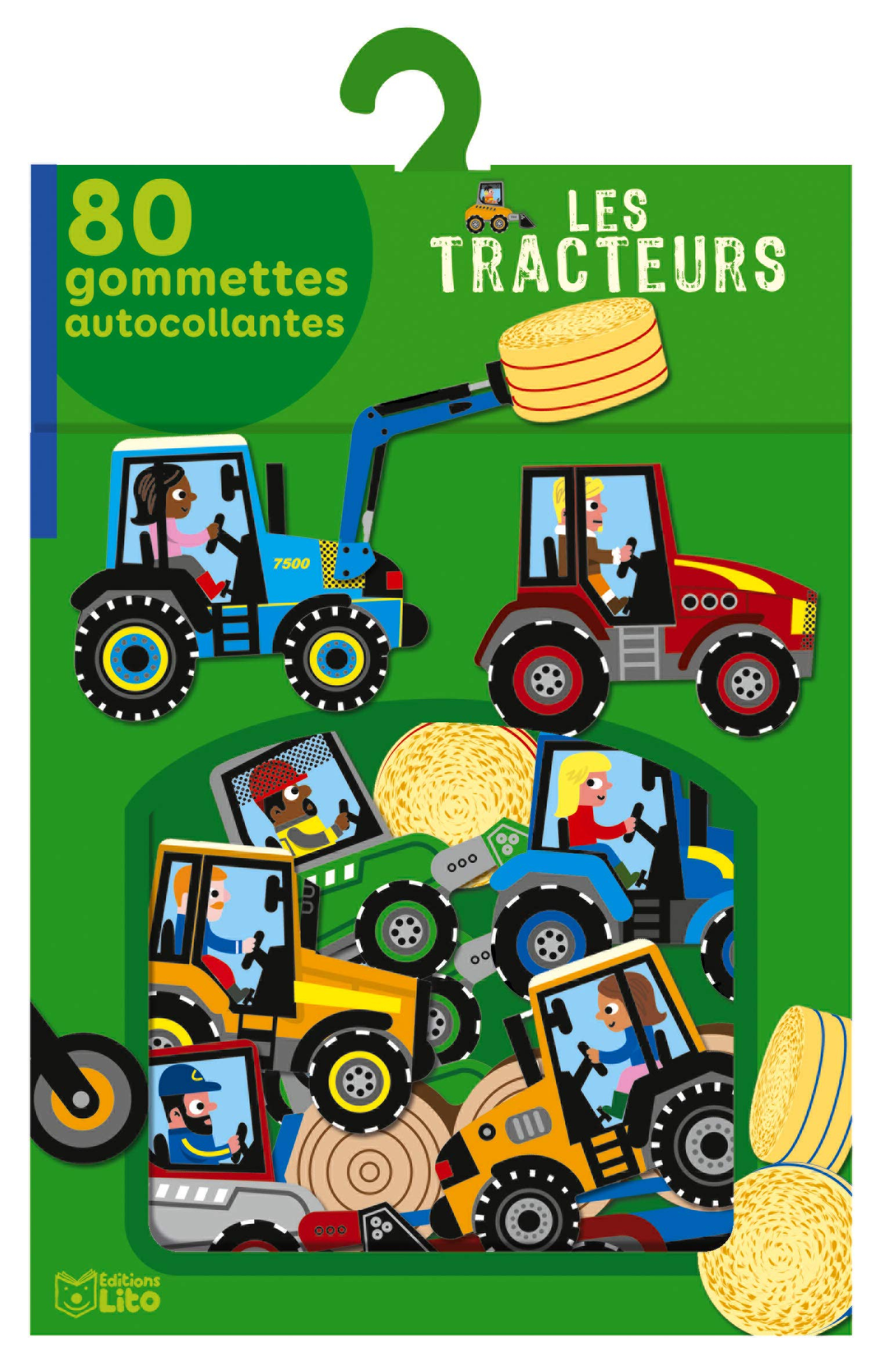Les tracteurs : 80 gommettes autocollantes