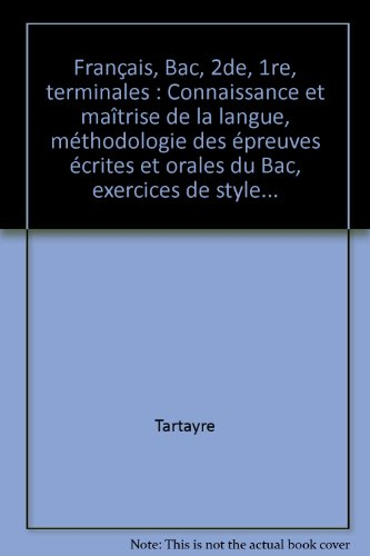 Français : 2e, 1re, terminales