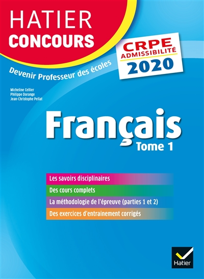 Français : CRPE admissibilité : 2020. Vol. 1