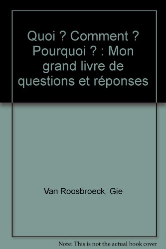 Mon grand livre de questions et réponses