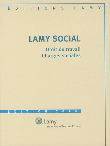 lamy social : 3 volumes (1cédérom)