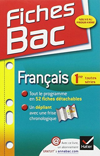 Français, première L, ES, S