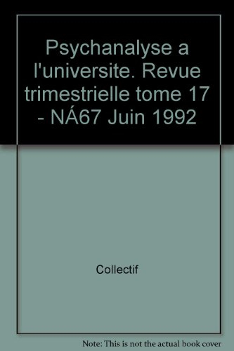 Psychanalyse à l'université, n° 67. Séduction