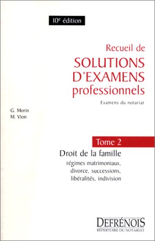 solutions examens professionnels, tome 2