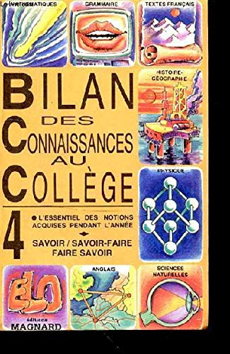 Bilan des connaissances au college/4e