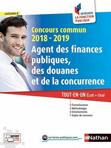 Concours commun 2018-2019 agent des finances publiques, des douanes et de la concurrence : catégorie
