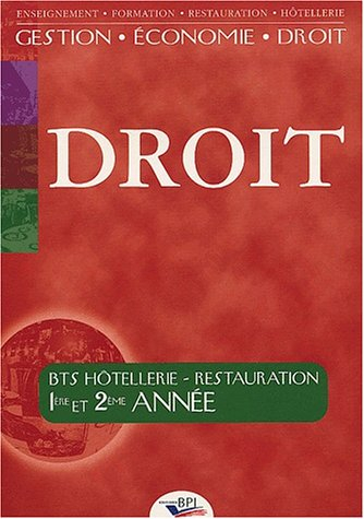 droit bts 1ère et 2ème années hôtellerie-restauration