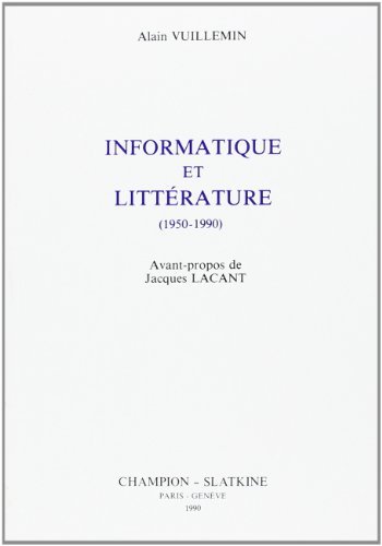 Informatique et littérature