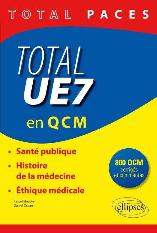 Total UE 7 en QCM : santé publique, histoire de la médecine, éthique médicale