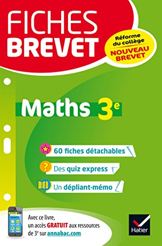 Maths 3e : nouveau brevet