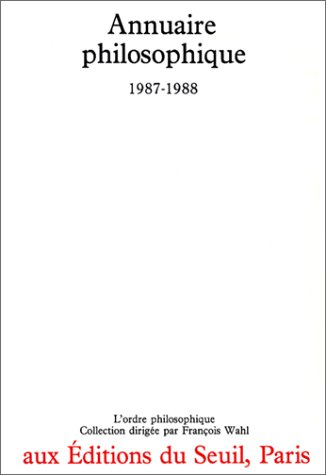 Annuaire philosophique : 1987-1988