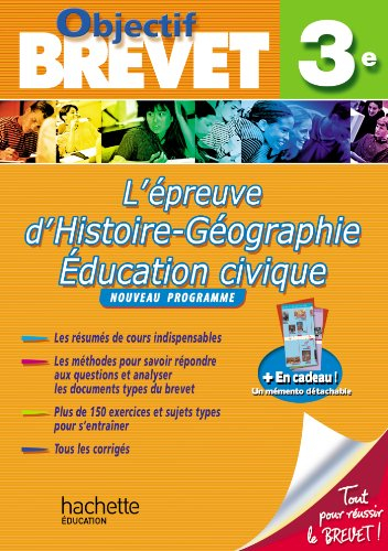 L'épreuve d'histoire géographie, éducation civique 3e : nouveau programme