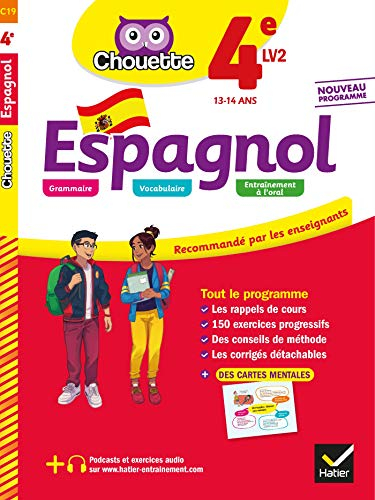 Espagnol 4e LV2, 13-14 ans : nouveau programme