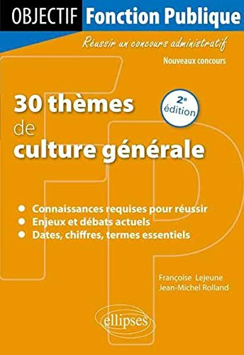 30 thèmes de culture générale