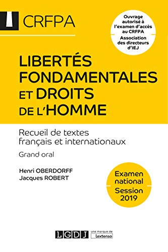 Libertés fondamentales et droits de l'homme : recueil de textes français et internationaux : grand o