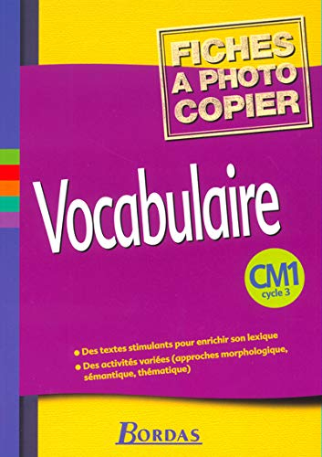 Vocabulaire CM1 cycle 3