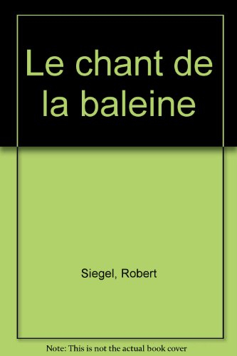 Le chant de la baleine