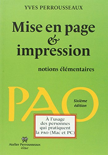 Mise en page et impression, notions élémentaires