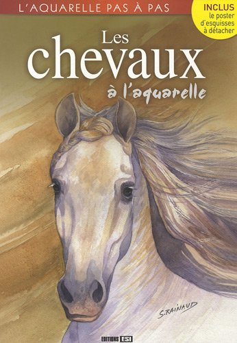 Les chevaux à l'aquarelle