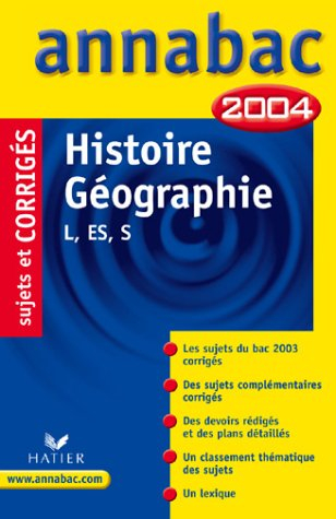 Histoire géographie L, ES, S