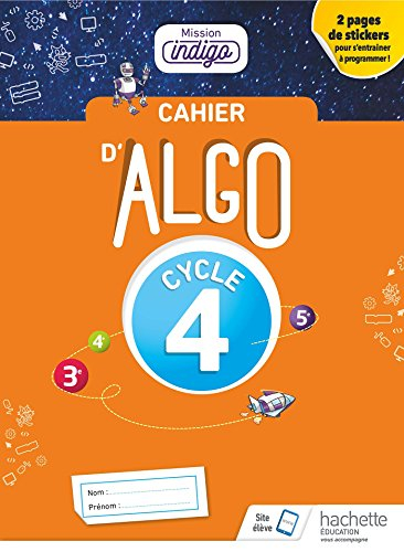 Cahier d'algo 5e, 4e, 3e, cycle 4