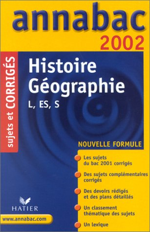 Histoire, géographie, L, ES, S