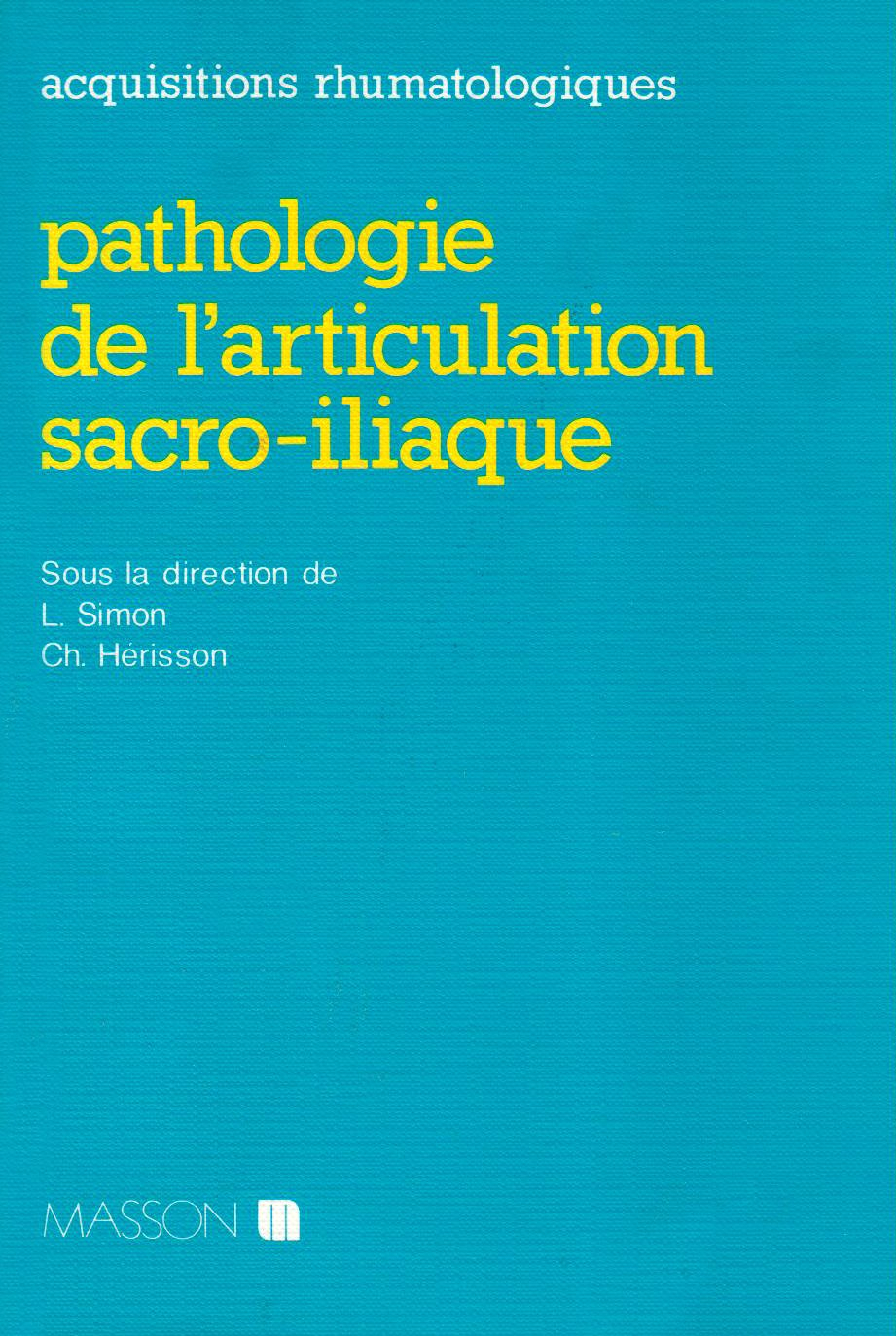 Pathologie de l'articulation sacro-iliaque