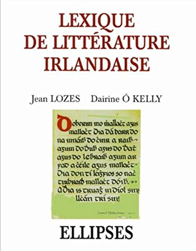 Lexique de littérature irlandaise