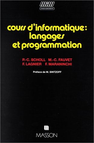 Cours d'informatique : langages et programmation