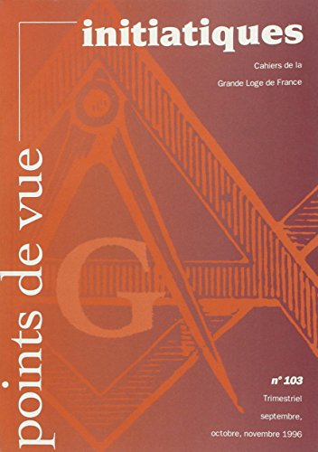 points de vue initiatiques, numéro 103