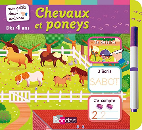 Chevaux et poneys : je dessine, j'écris, je compte