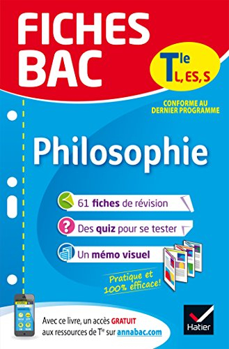 Philosophie terminale L, ES, S : conforme au dernier programme