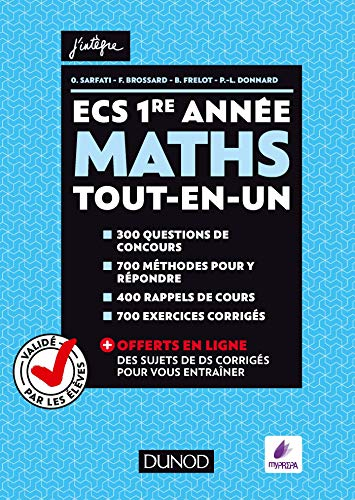 Maths ECS 1re année : tout-en-un