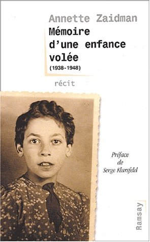 Mémoire d'une enfance volée (1938-1948)