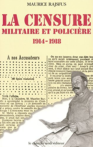 La censure militaire et policière (1914-1918)