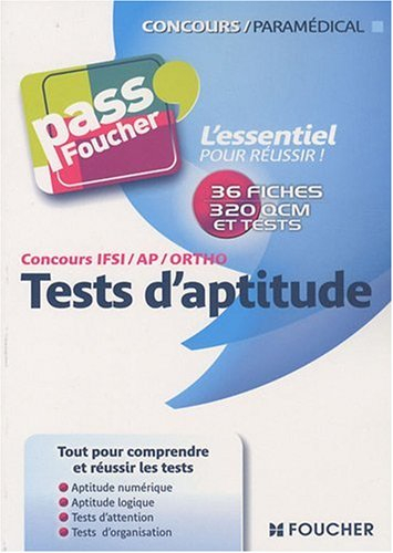 Tests d'aptitudes : concours IFSI-AP-ORTHO