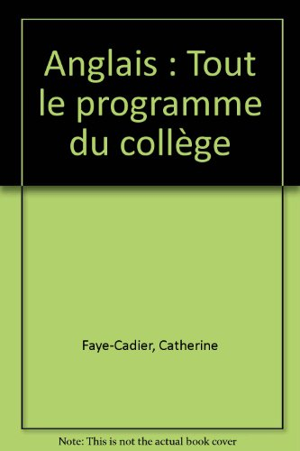 anglais : tout le programme du collège