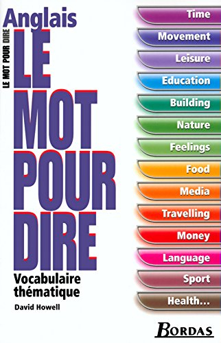 Le mot pour dire, anglais : vocabulaire thématique