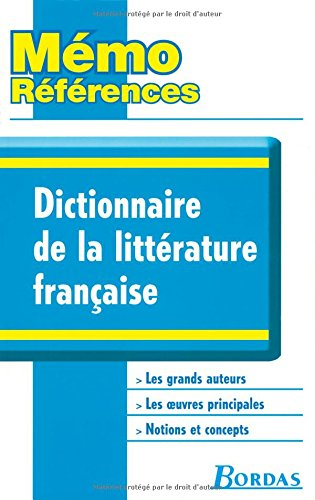 Dictionnaire de la littérature française