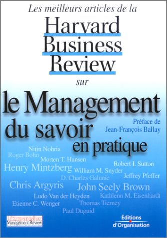 Le management du savoir en pratique