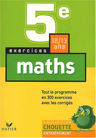 chouette entraînement : mathématiques, 5e