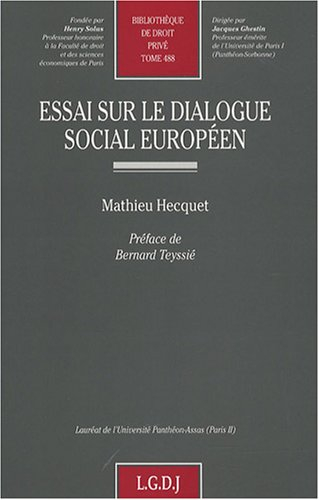Essai sur le dialogue social européen