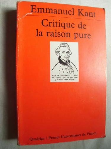 critique de la raison pure, 5e édition