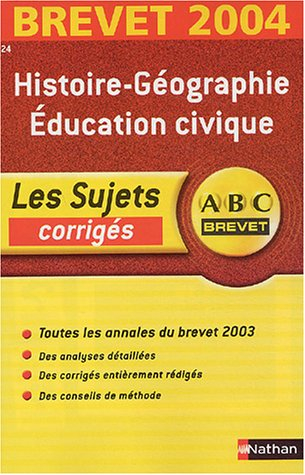 Histoire géographie, éducation civique, séries collège, technologique et professionnelle : Corrigés