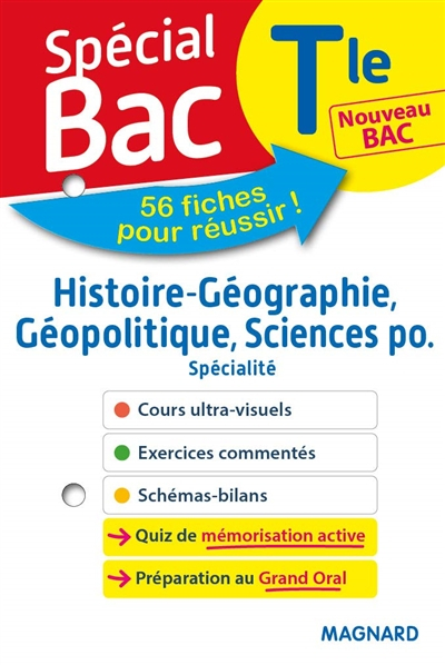 Histoire géographie, géopolitique, sciences po terminale spécialité : nouveau bac : 56 fiches pour r