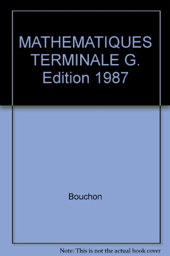 Mathématiques : terminales G