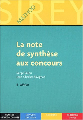 La note de synthèse aux concours