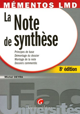 Note de synthèse