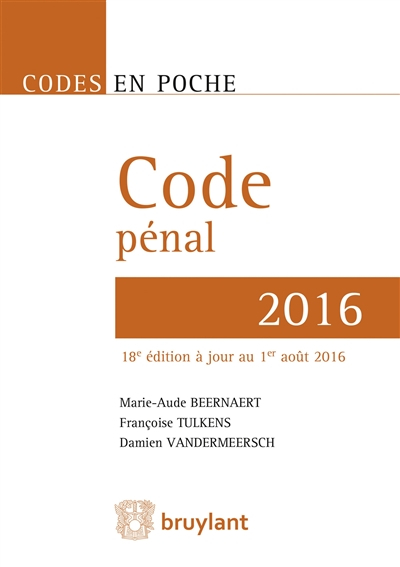 Code pénal 2016