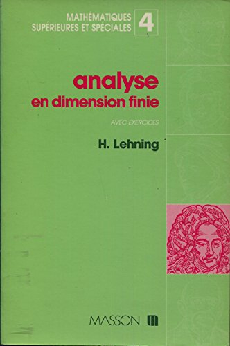 Analyse en dimension finie